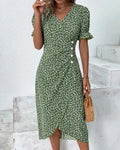 Giselle | Women’s Floral Dress with V-Neck