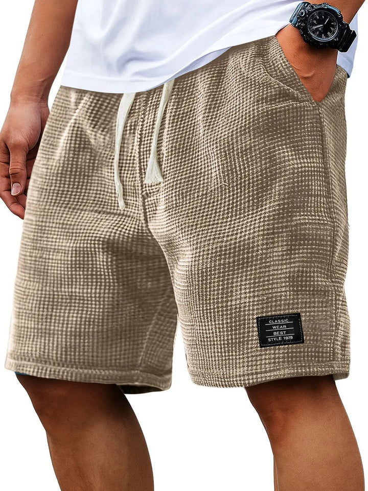 Corey Whitworth | Waffle-Knit Casual Shorts For Men
