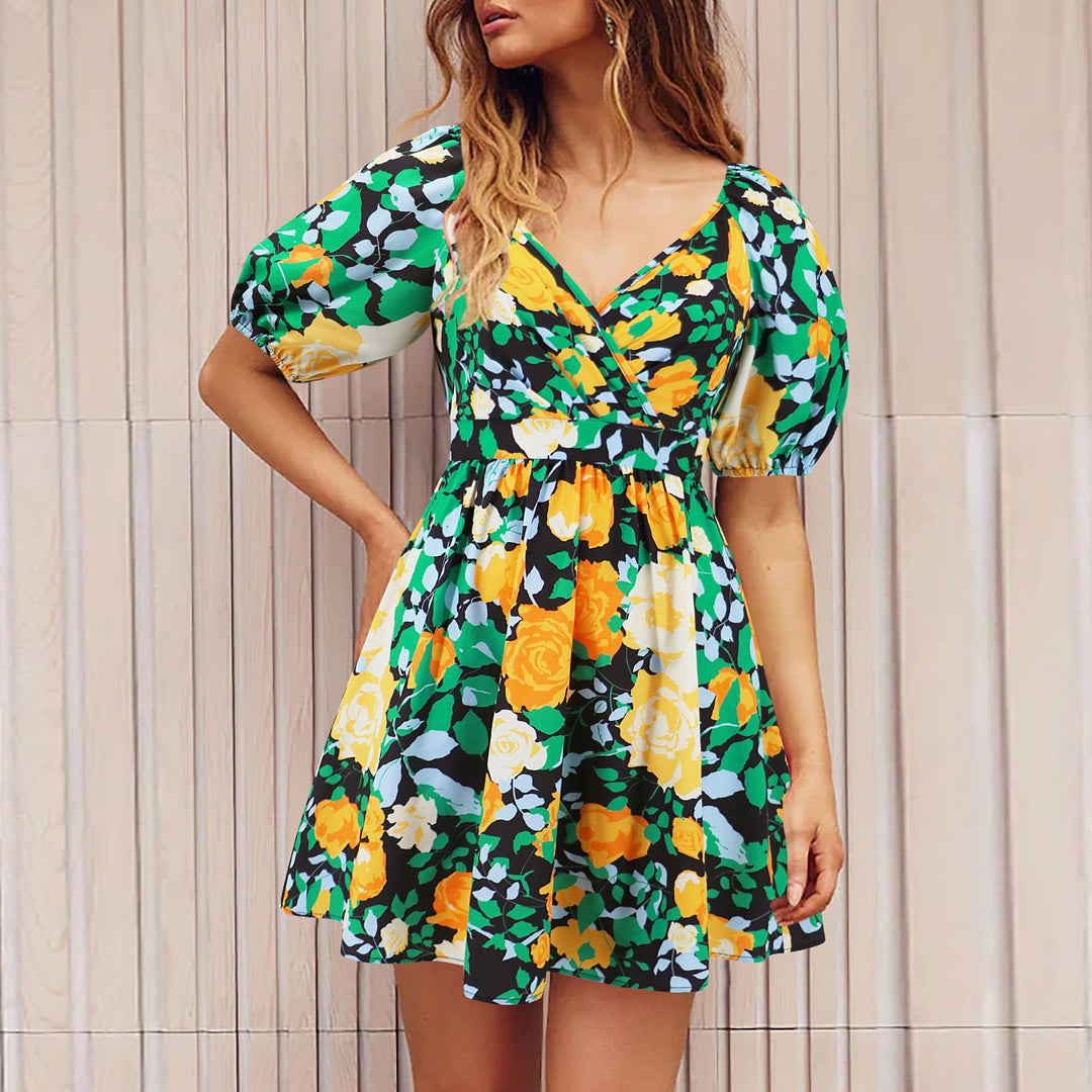 Lucy Parker | Floral V-Neck Summer Dress For Women