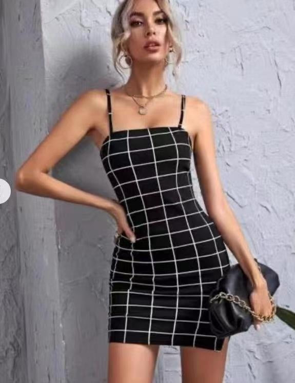 Scarlett Hollis | Plaid Bodycon Mini Dress For Women