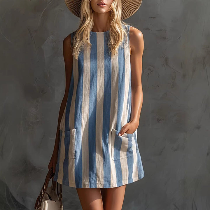 Chloe Anderson | Striped Summer Dress For Women