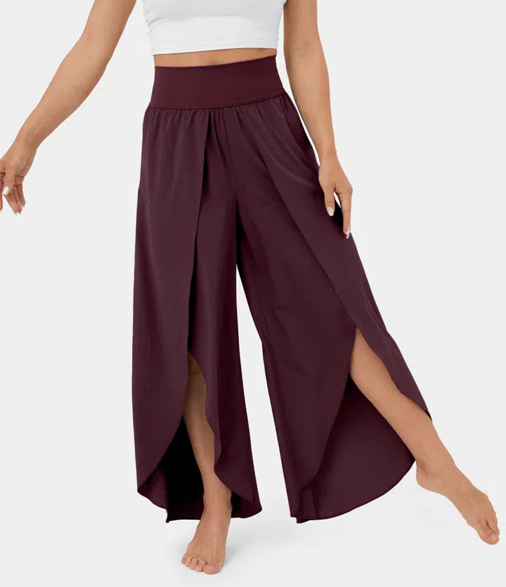 Freya Chandler | High-Waist Split Wide Leg Trousers For Women