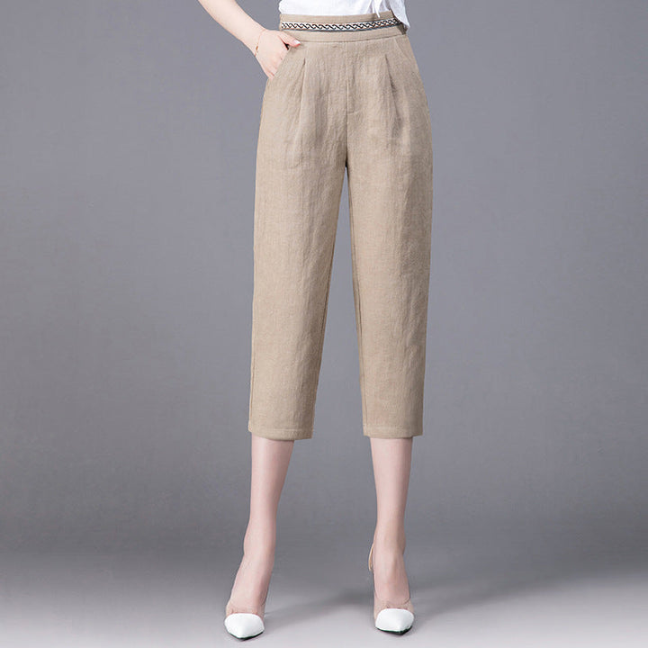 Paige Sterling | Linen Harem Pants For Women