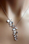 Antique Silver Floral Necklace