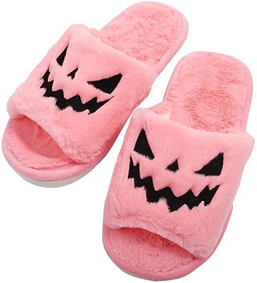 Little Boo | Pumpkin Halloween Slippers For Women
