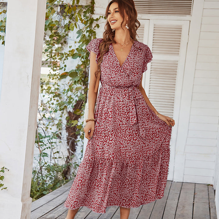 Charlotte Mitchell | Floral Wrap Summer Dress For Women