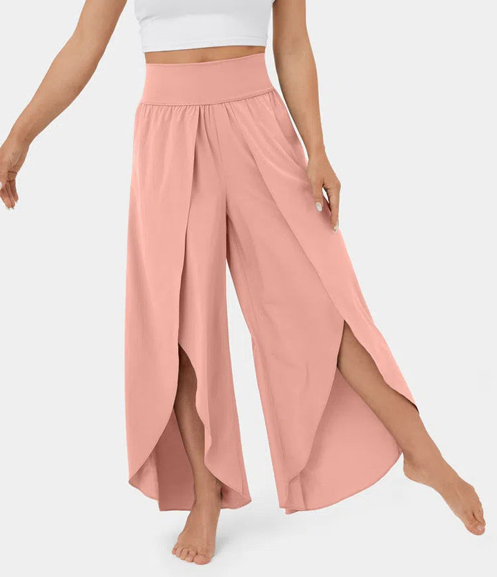 Freya Chandler | High-Waist Split Wide Leg Trousers For Women