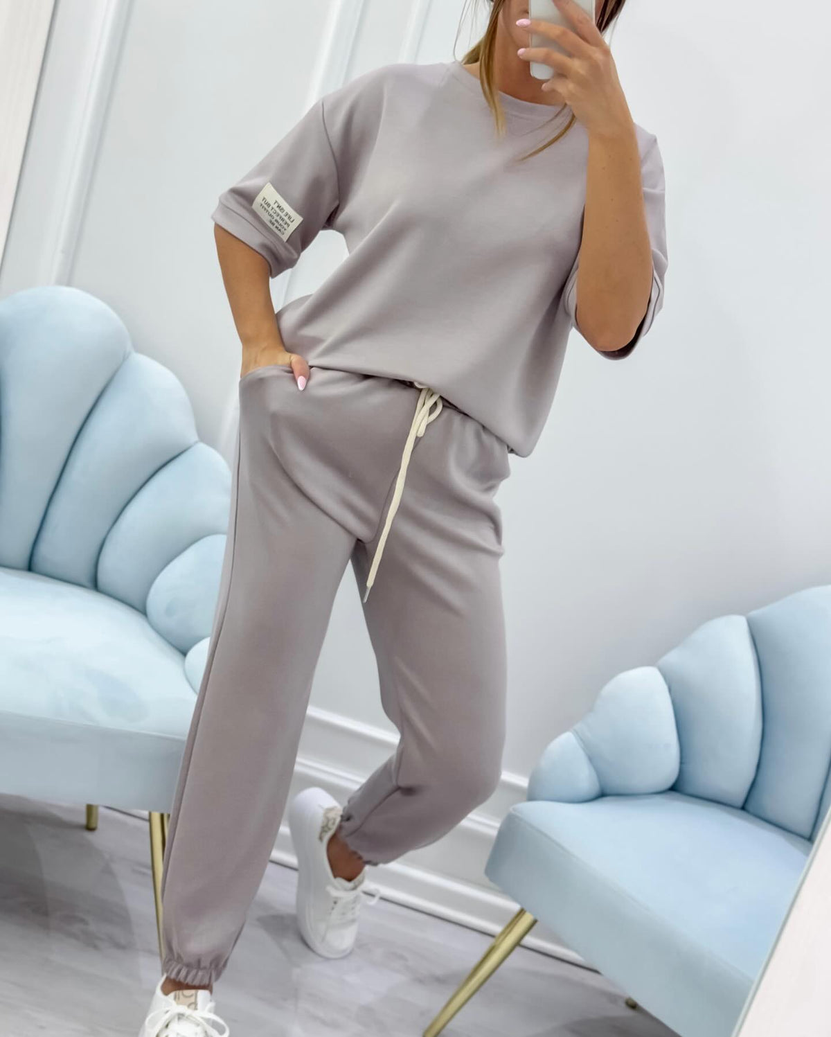 Daisy | Women’s Short Sleeve Set with Relaxed Trousers