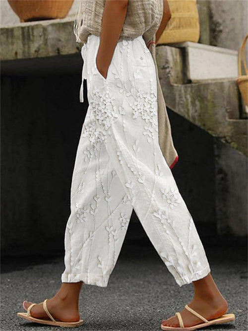 Allira | Women’s Printed Trousers with Bold Pattern