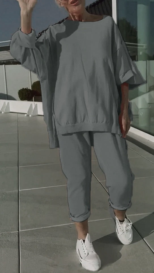 Gilda | Women’s Relaxed Loungewear Set with Draped Silhouette