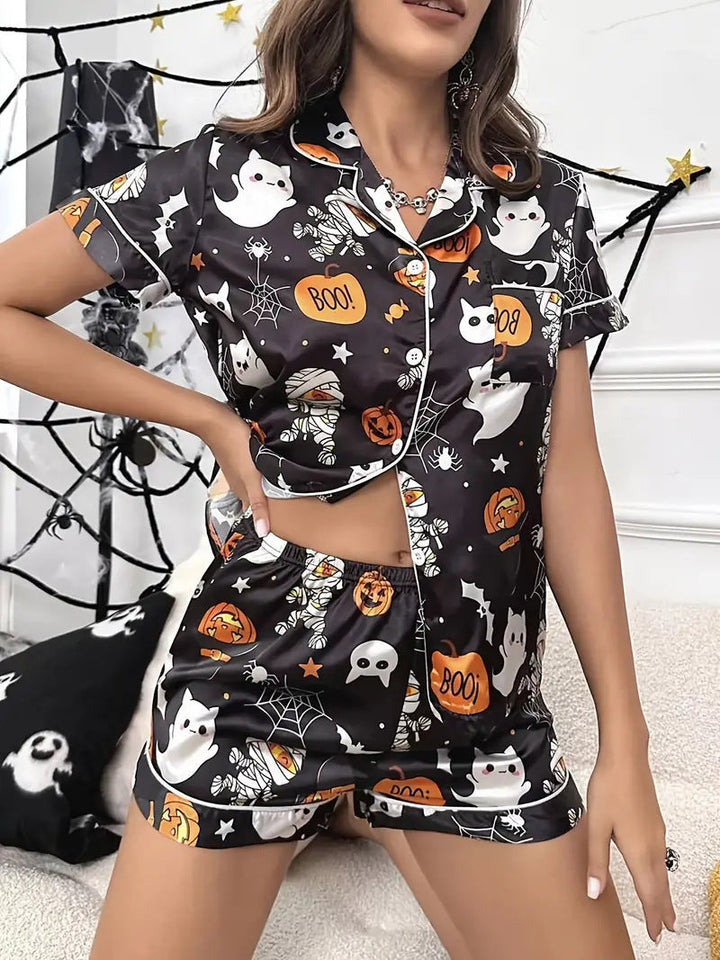 Spooky Pumpkin | Halloween Pyjama Set For Women