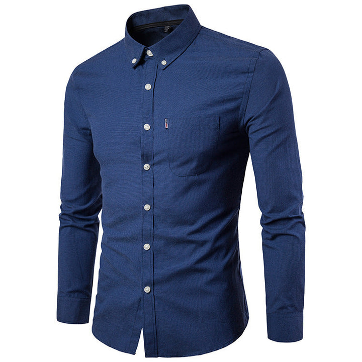 James Mitchell | Slim Fit Long Sleeve Dress Shirt For Men