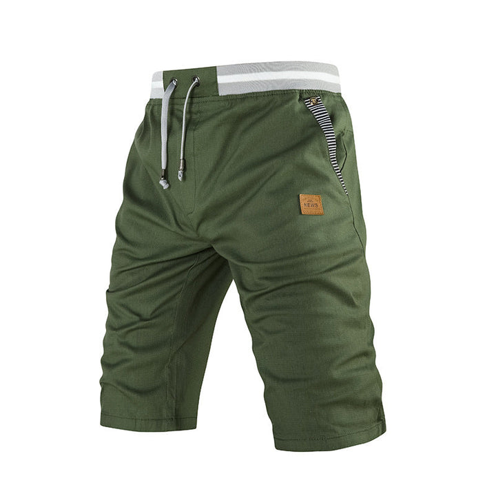 Callan Ashby | Cotton Cargo Cropped Shorts For Men