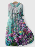 Lily | Women’s Floral Shirt Dress with Belt