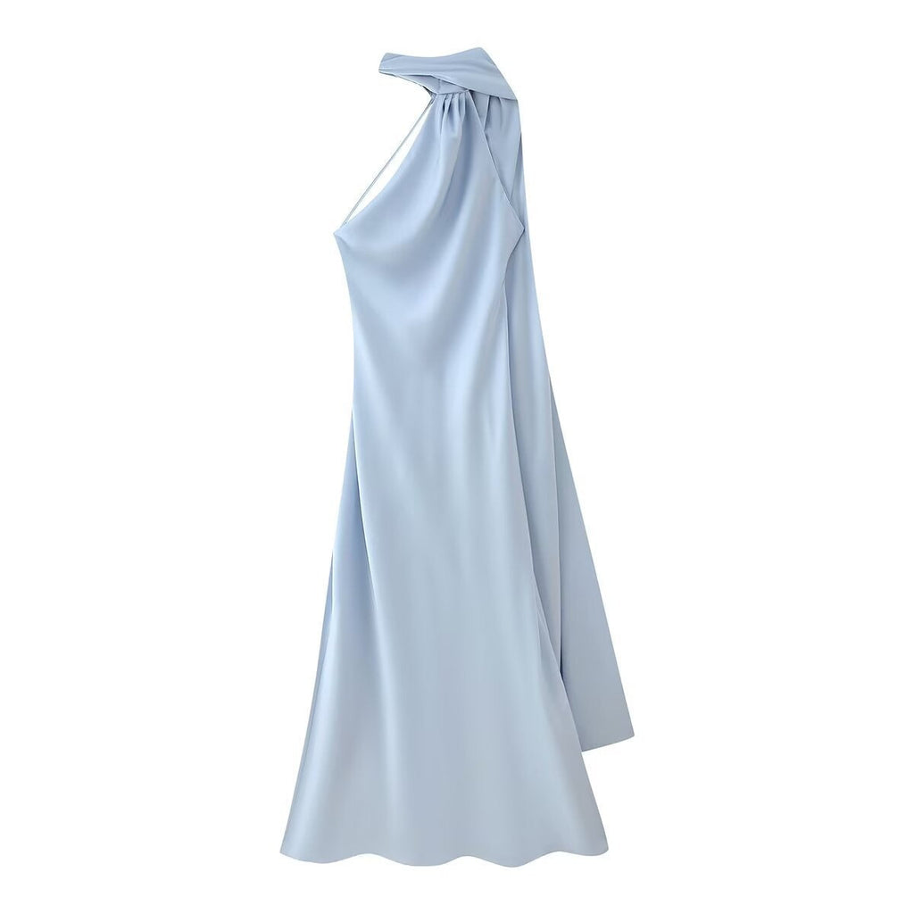 Georgia Mitchell | Satin Halter Maxi Dress For Women