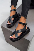 Lucia | Women’s Platform Sandals with Criss-Cross Straps