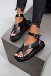 Lucia | Women’s Platform Sandals with Criss-Cross Straps