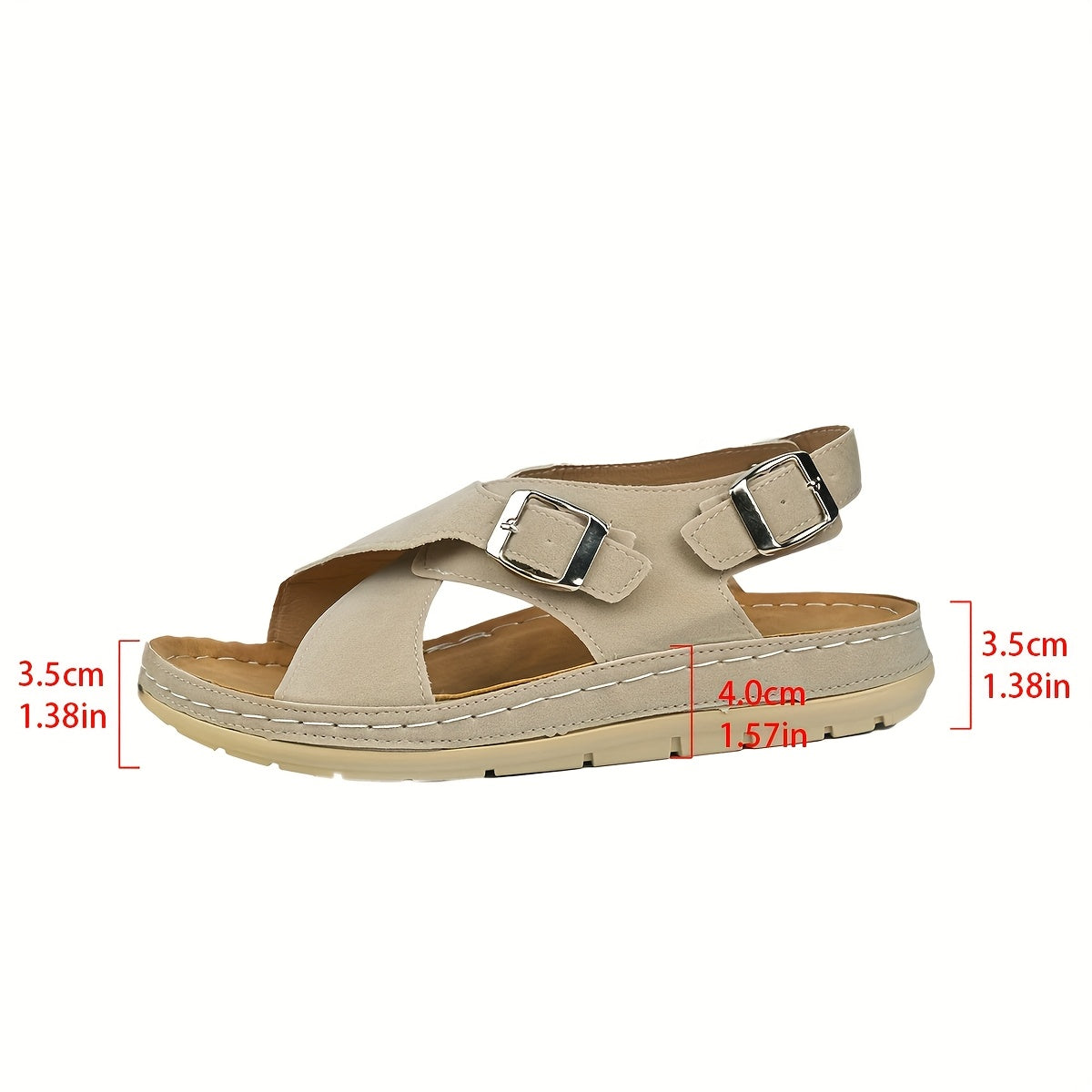 Liora | Women’s Criss-Cross Sandals with Cushioned Support