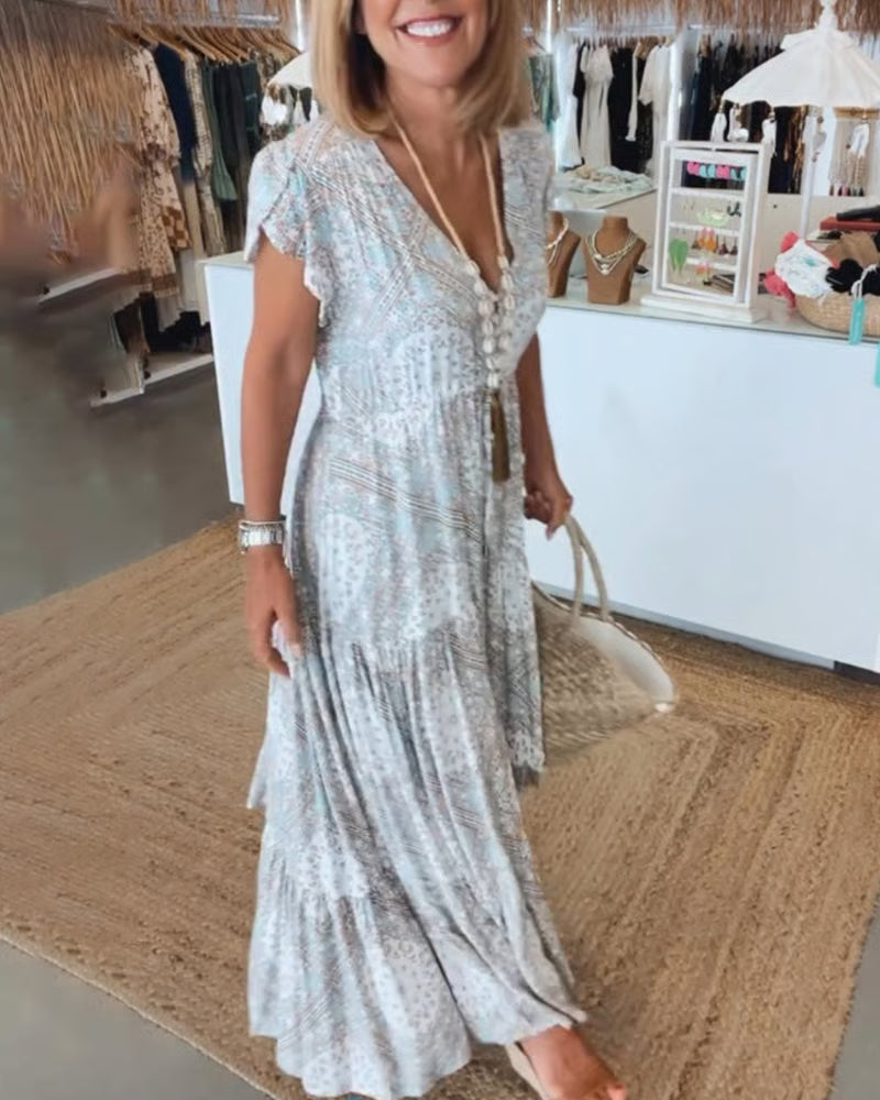 Charlotte | Women’s Elegant V-Neck Dress with Smoothing Fit