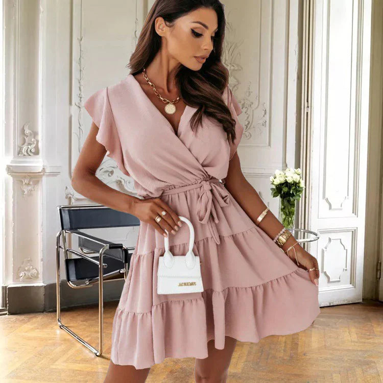 Nora | Women’s Wrap Mini Dress with V-Neck