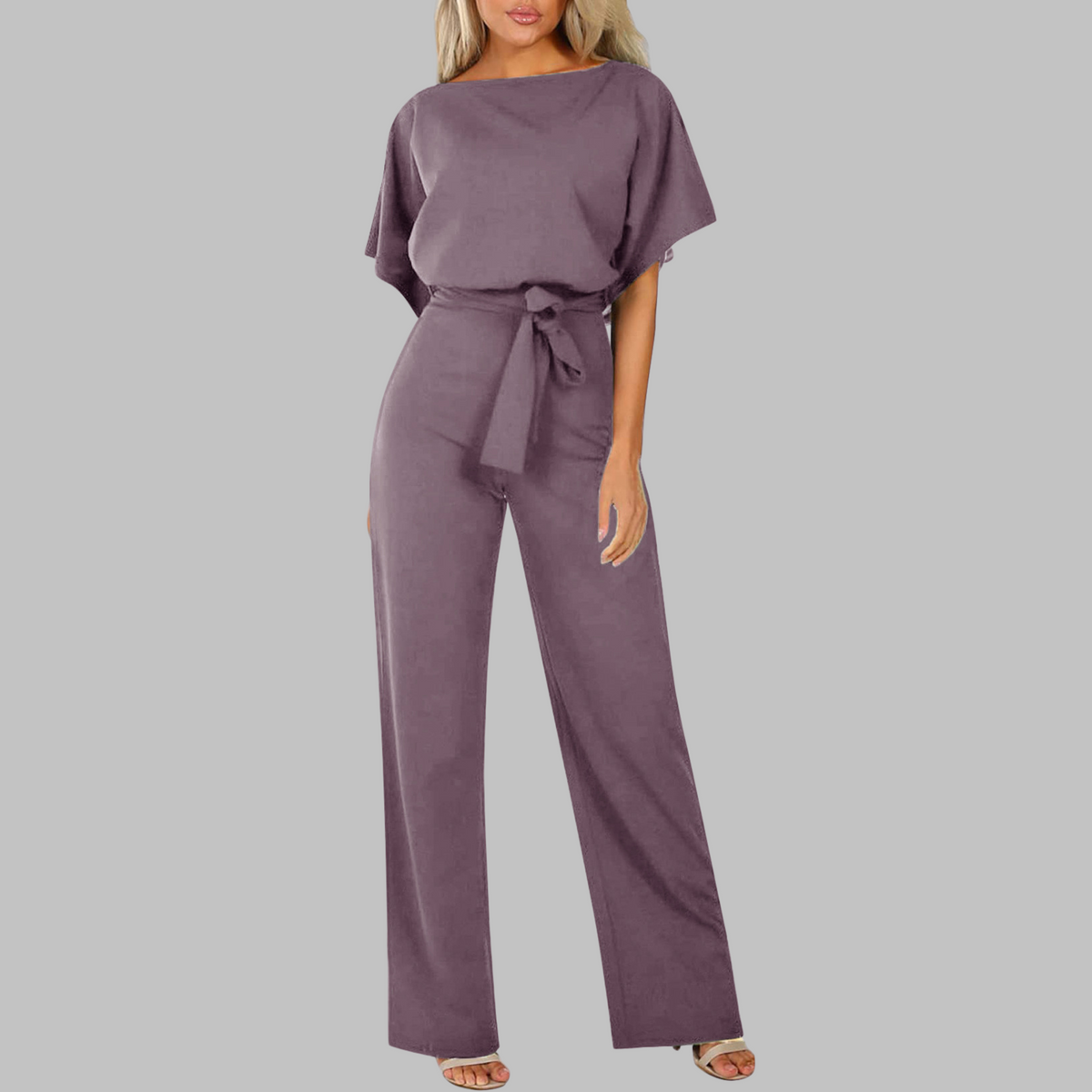 Stella | Women’s Batwing Sleeve Jumpsuit with Tie Waist