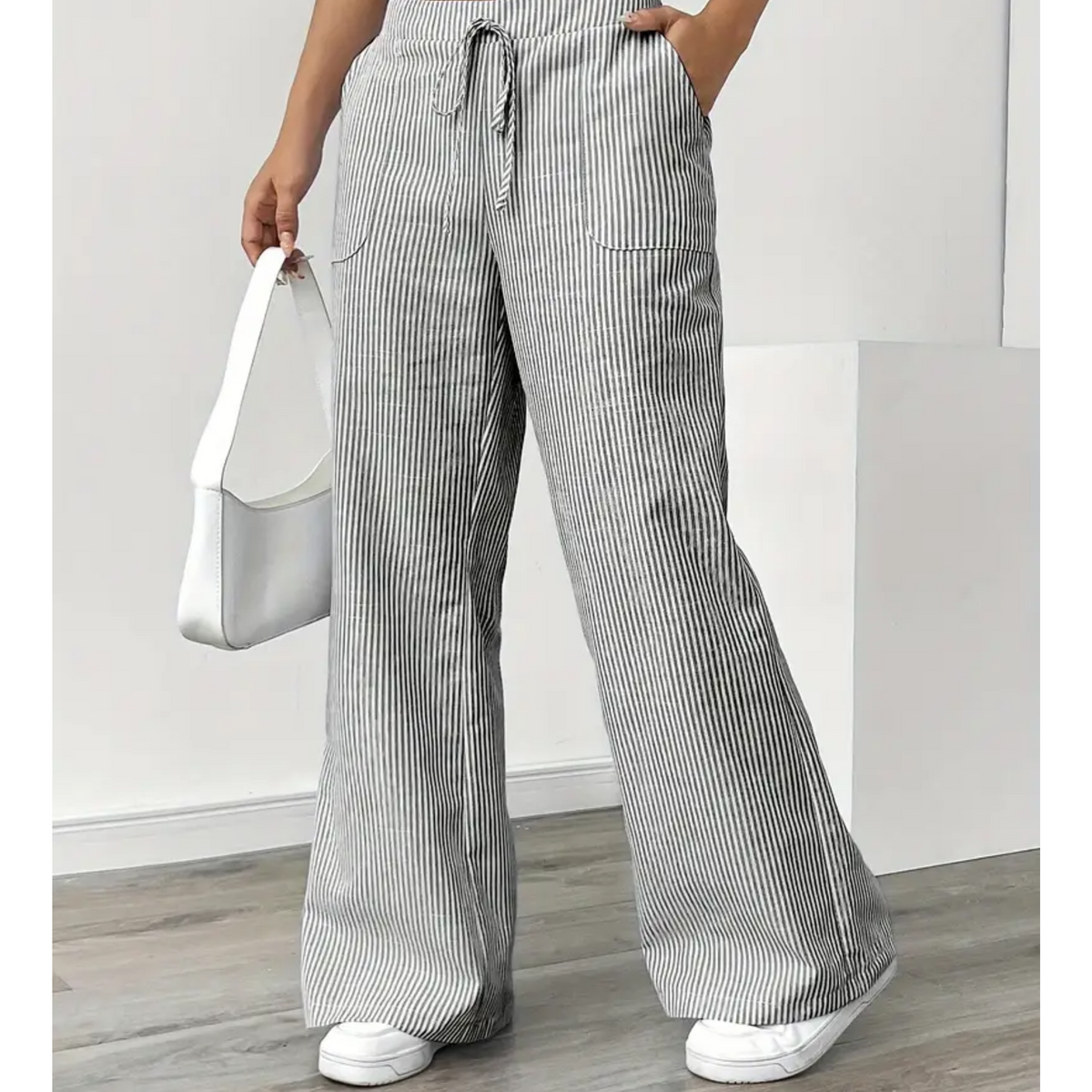 Amber | Women’s Striped Pant with Pockets