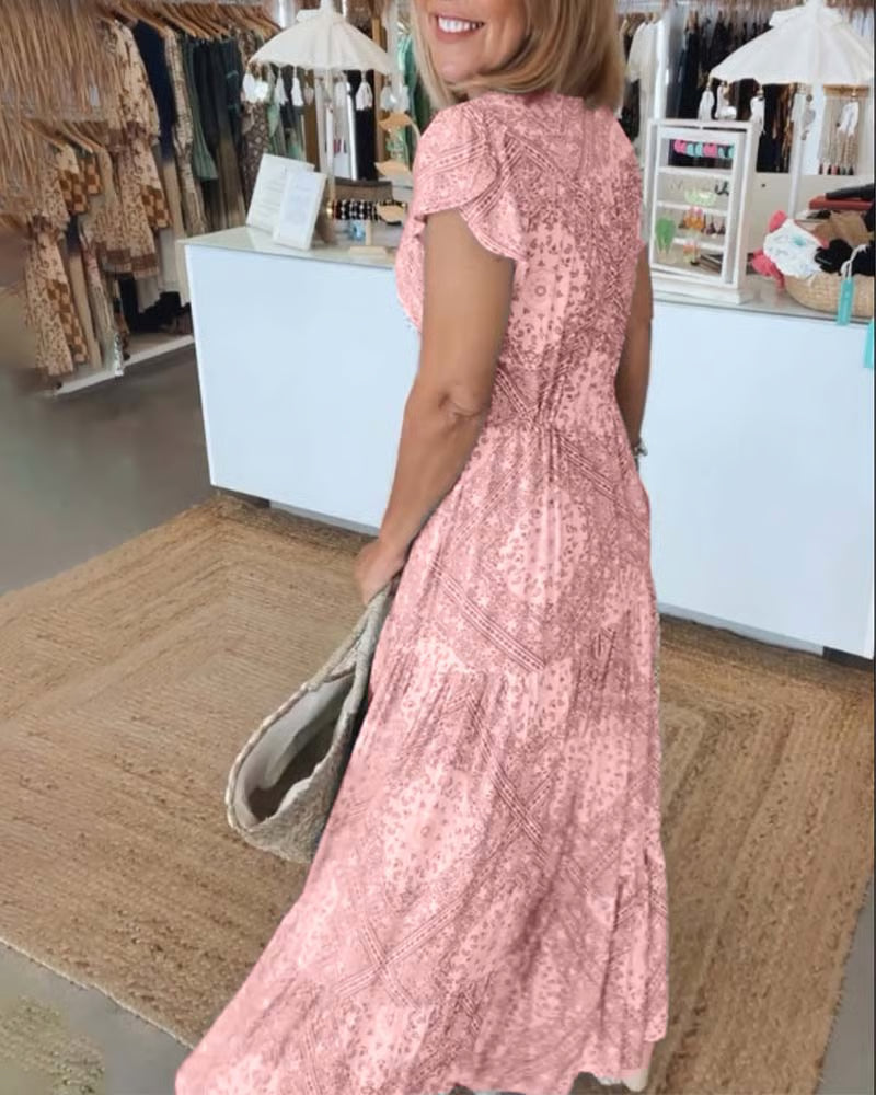 Charlotte | Women’s Elegant V-Neck Dress with Smoothing Fit