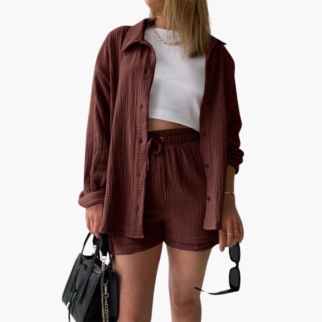 Rosalie | Women’s Casual Two Piece Set with Shorts