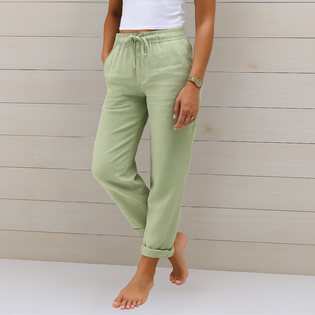 Lori | Women’s Premium Breathable Pants with Elastic Waist
