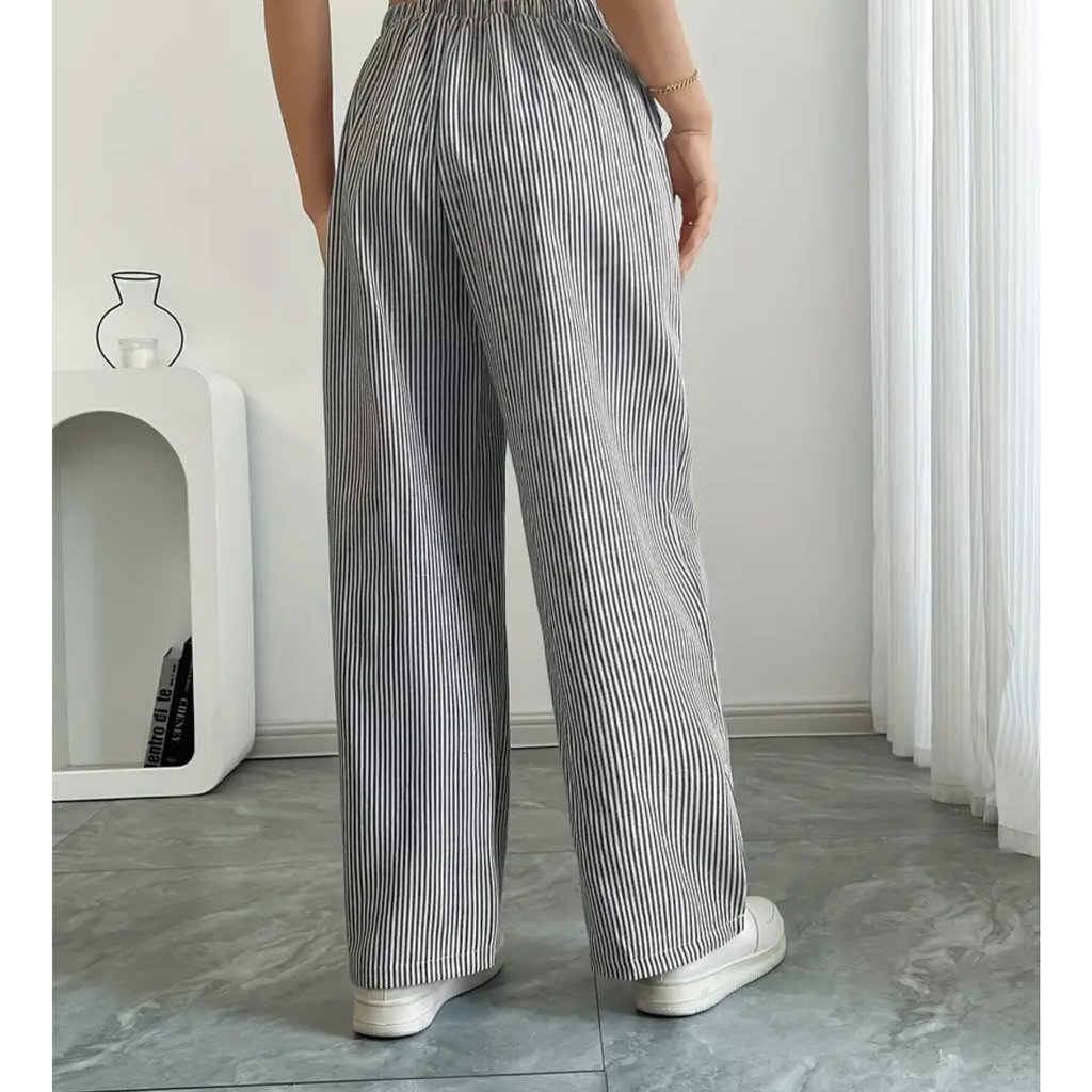 Amber | Women’s Striped Pant with Pockets