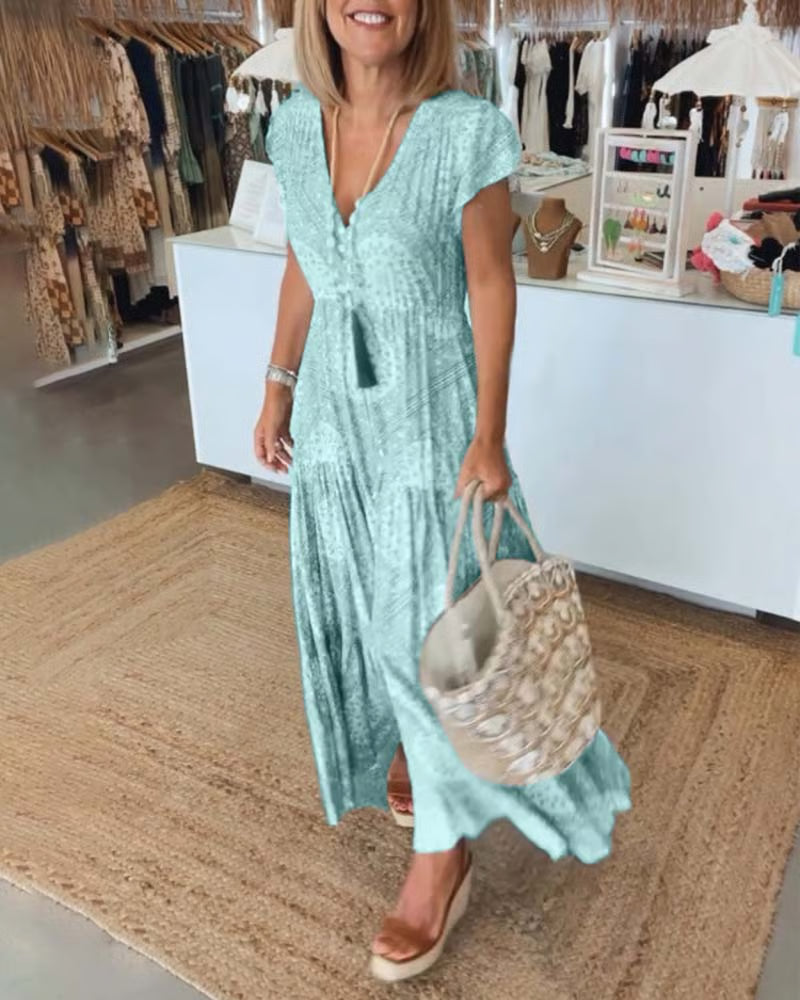 Charlotte | Women’s Elegant V-Neck Dress with Smoothing Fit