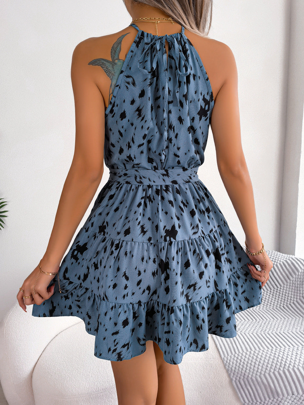 Ashleigh King | Leopard Print Summer Dress For Women