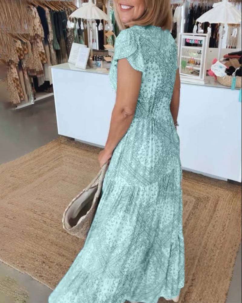 Charlotte | Women’s Elegant V-Neck Dress with Smoothing Fit