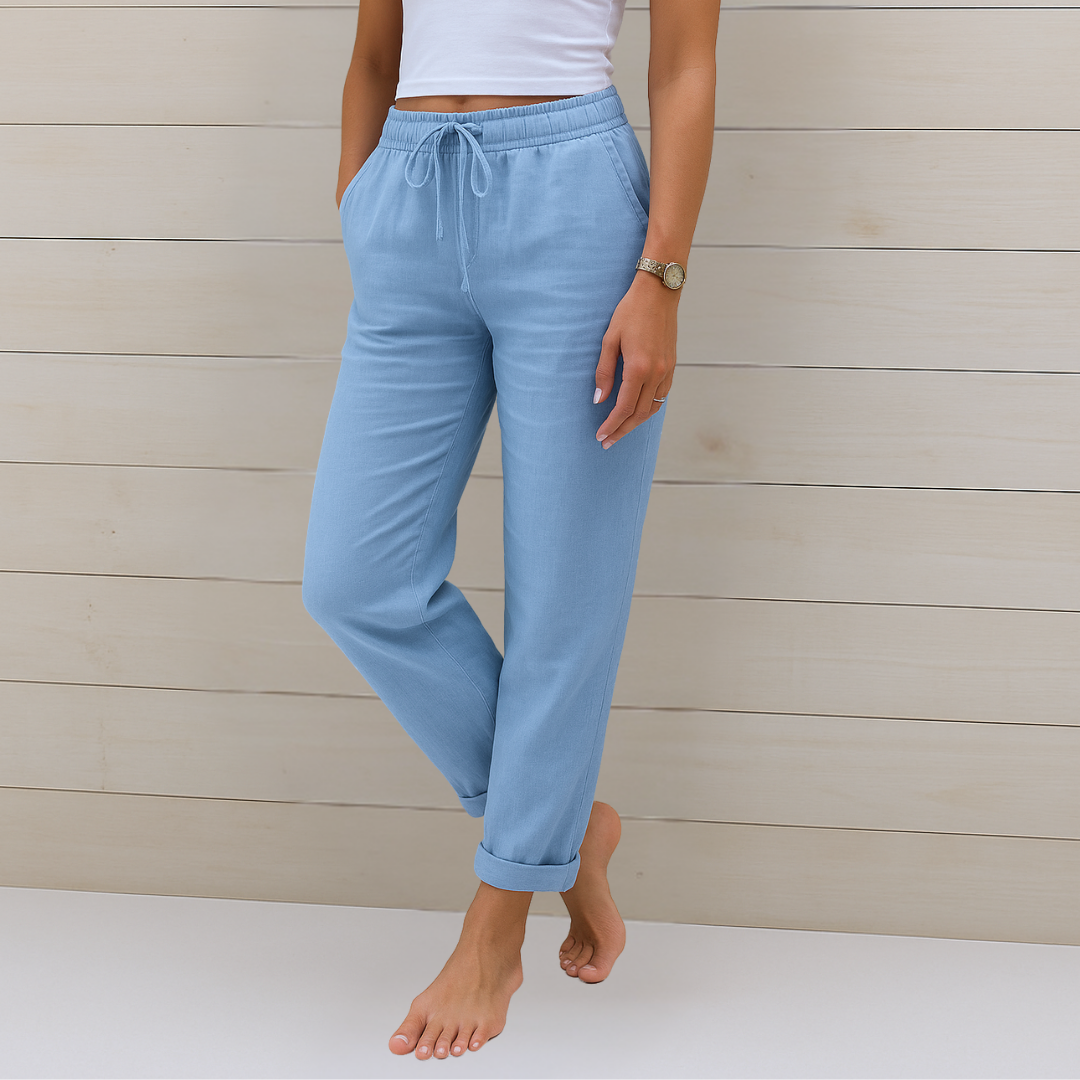 Lori | Women’s Premium Breathable Pants with Elastic Waist