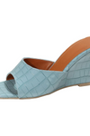 Vivian | Women’s Wedges with Faux Snake Leather Texture
