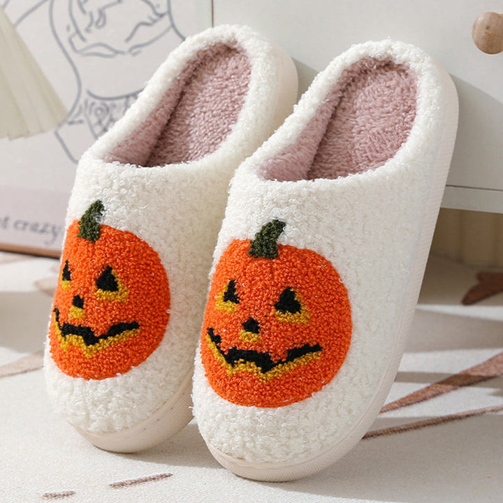 Midnight Bat | Pumpkin Halloween Slippers For Unisex
