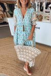 Mana | Chic Floral V-Neck Dress