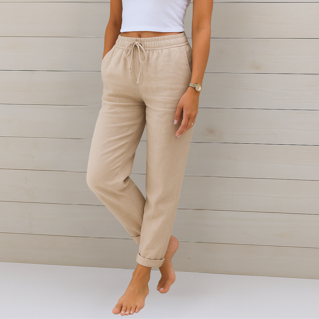 Lori | Women’s Premium Breathable Pants with Elastic Waist