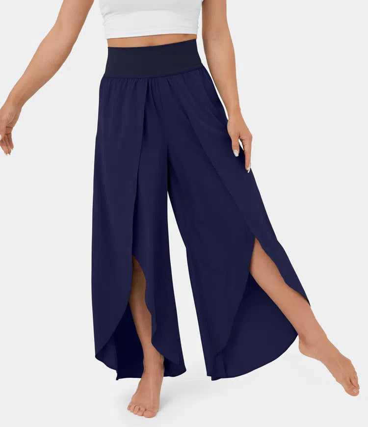 Freya Chandler | High-Waist Split Wide Leg Trousers For Women