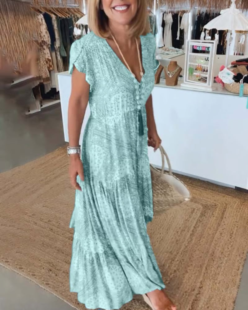 Charlotte | Women’s Elegant V-Neck Dress with Smoothing Fit