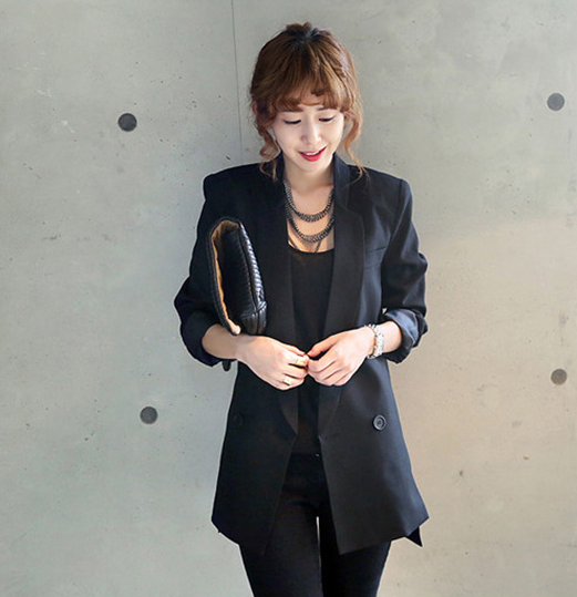 Piper Nolan | Chic Notched Collar Blazer For Women