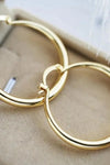 Large Golden Hoop Earrings