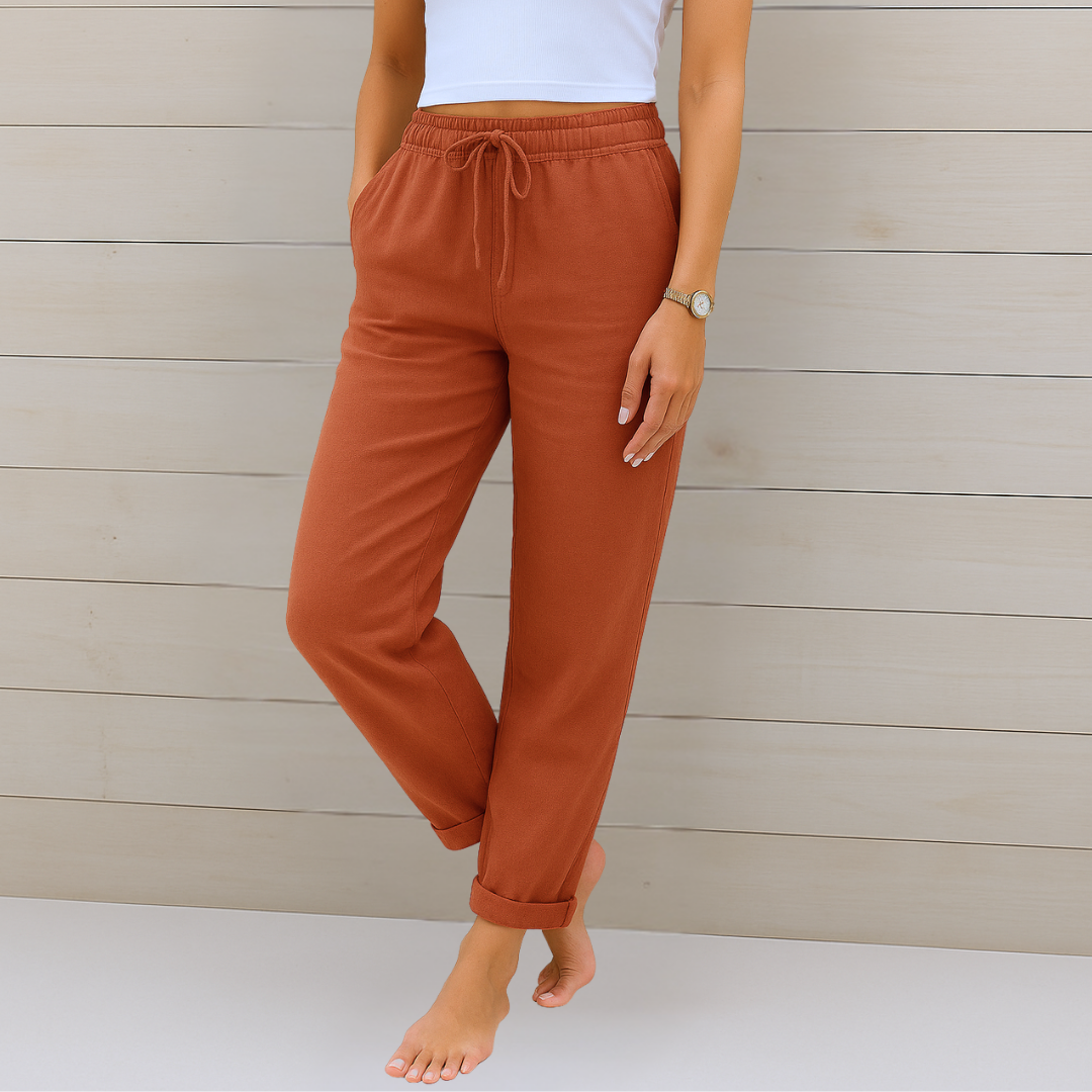 Lori | Women’s Premium Breathable Pants with Elastic Waist