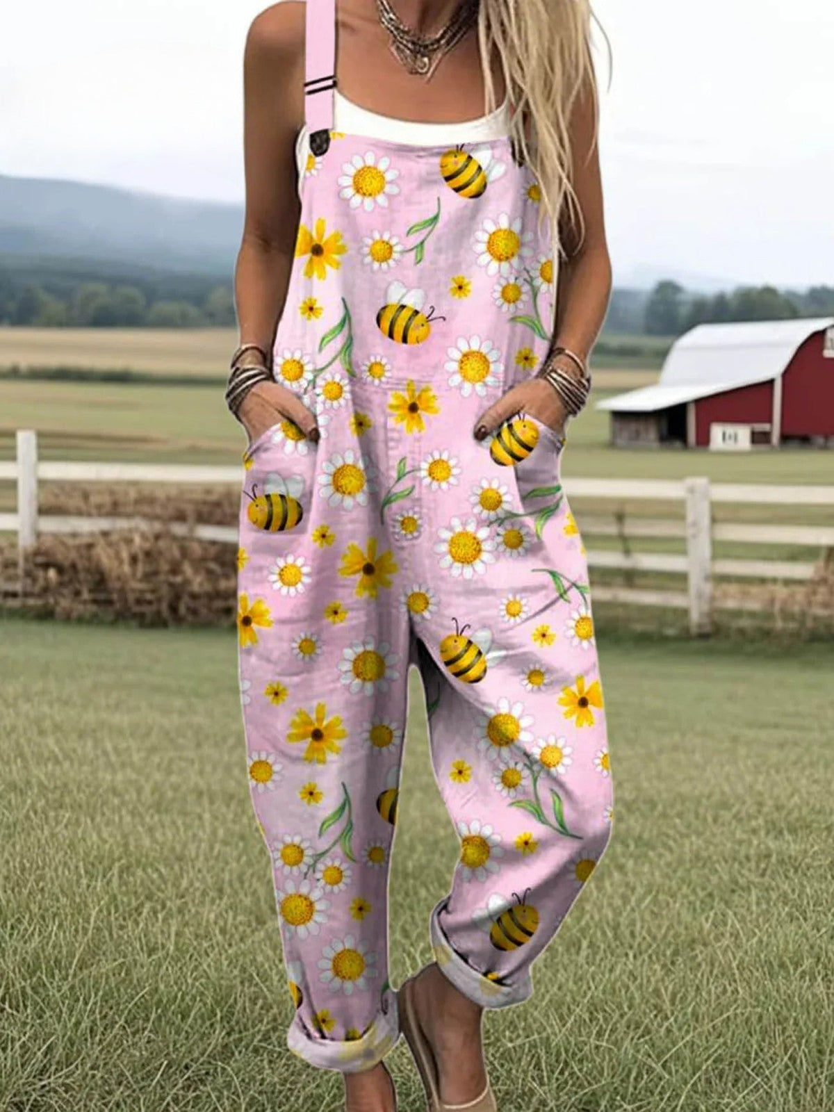 Nenny | Women’s Jumpsuit with Floral Bloom Pattern