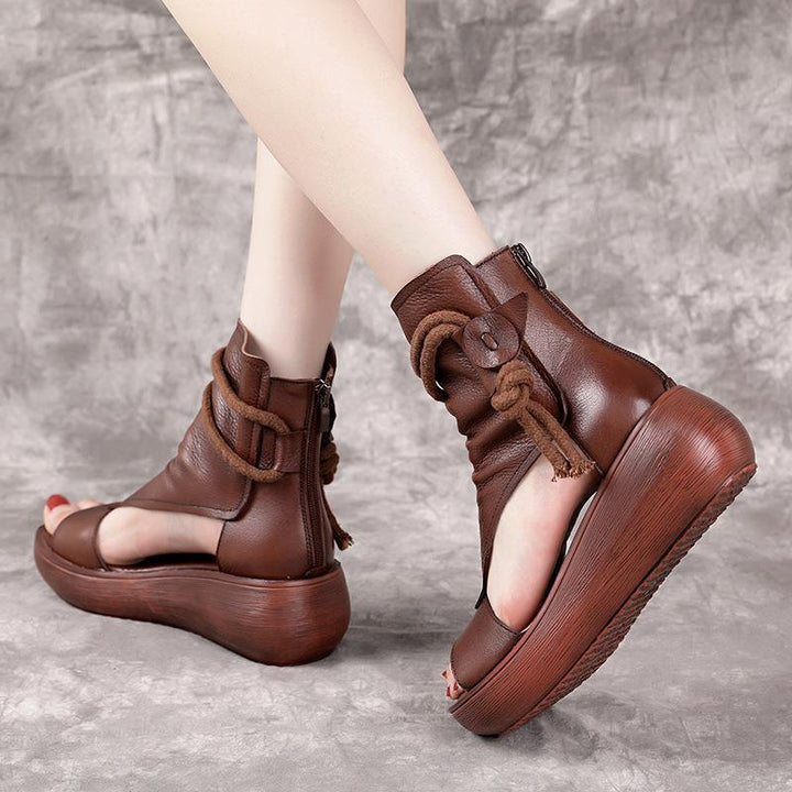 Rosie Kavanagh | Soft Leather Platform Sandals For Women