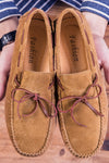 Finn White | Suede Driving Loafers For Men