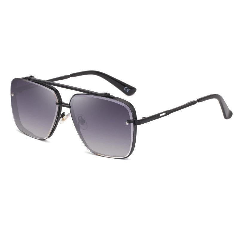 Retro | Women’s Square Metal Sunglasses with Gradient Lenses