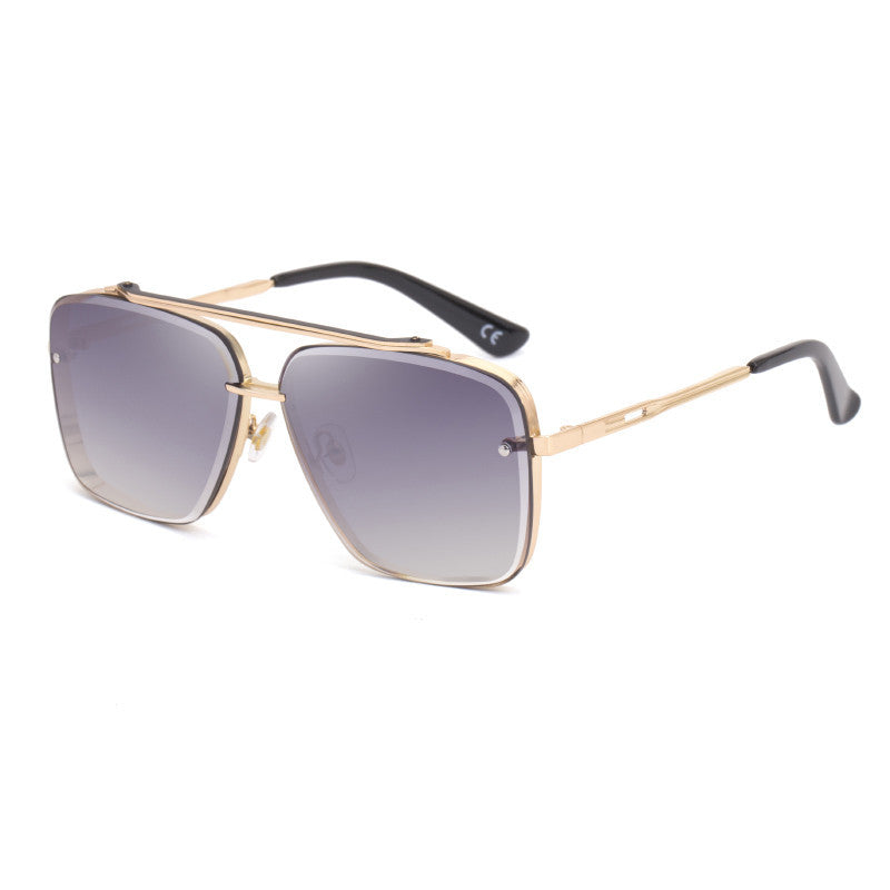 Retro | Women’s Square Metal Sunglasses with Gradient Lenses