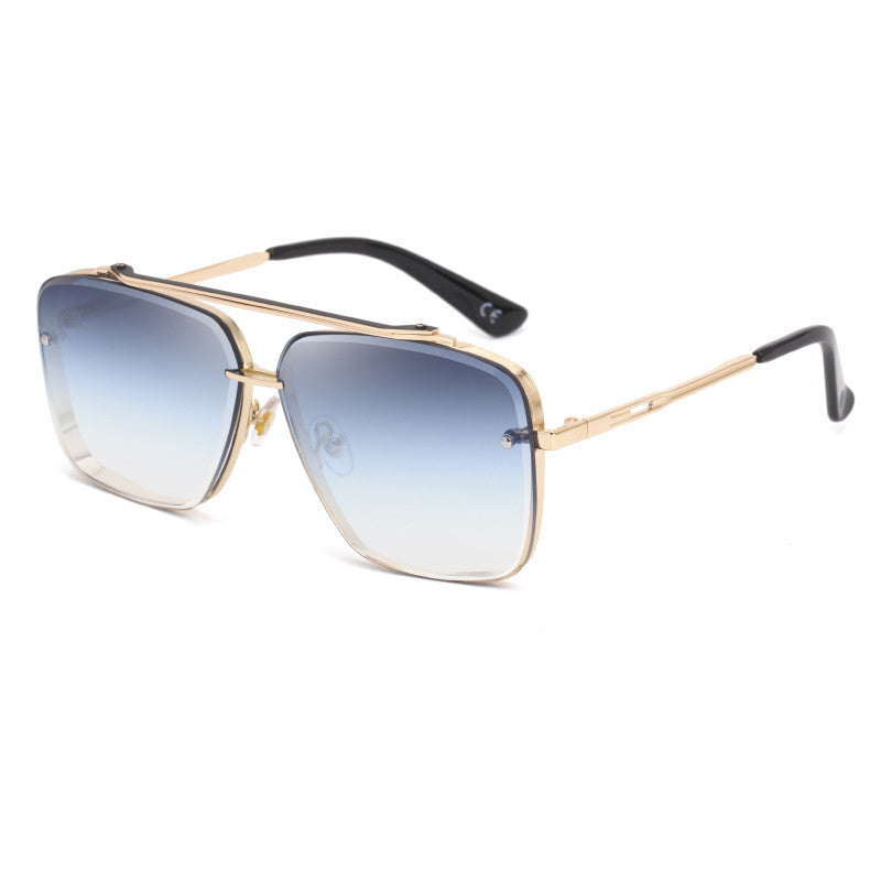 Retro | Women’s Square Metal Sunglasses with Gradient Lenses