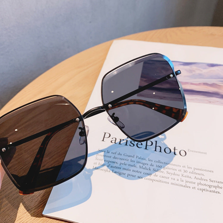 Celina | Women’s Rimless Statement Sunglasses with Gradient Lenses